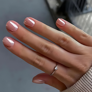 Aurora Chrome Nude  - Press-On Nails (24PCS)