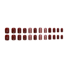 Red Glitter - Press-On Nails (24PCS)