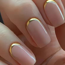 Reverse French Gold - Press-On Nails (24PCS)