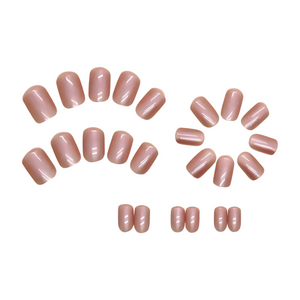 Aurora Chrome Nude  - Press-On Nails (24PCS)