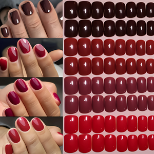 Red Tone Mixed - Press-On Nails (96PCS)