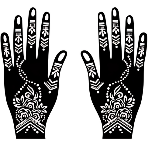 Henna Hand Pattern - 7 (2pc)