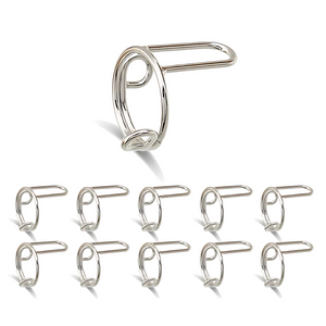 Wudu Nail Rings 10pcs - Silver 